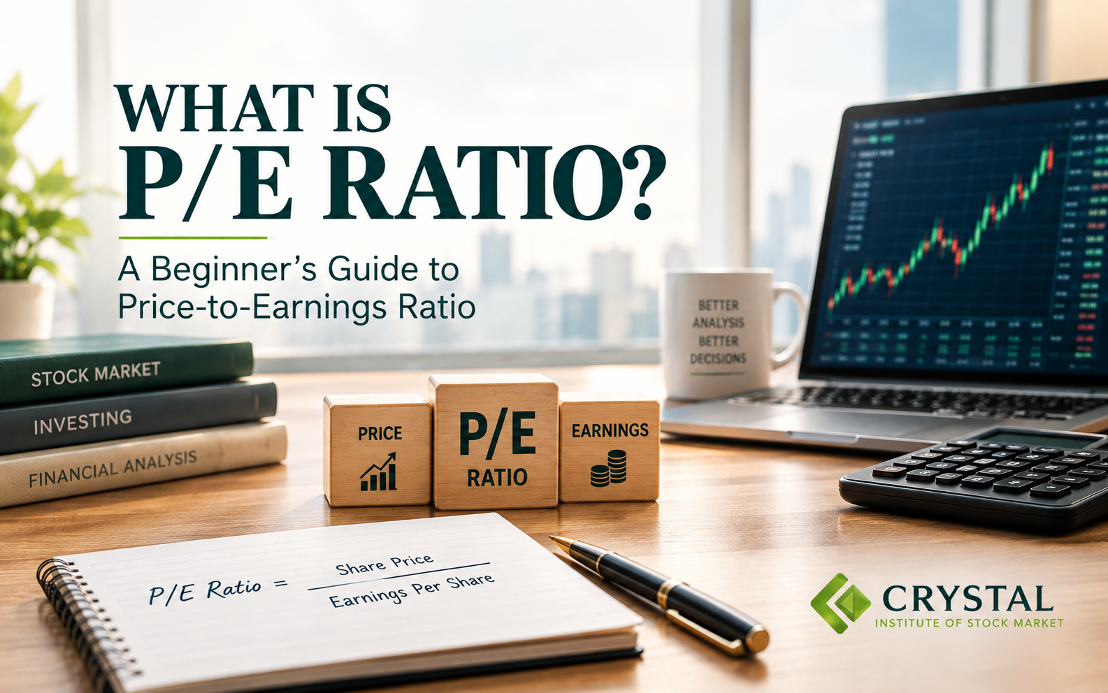 What Is P/E Ratio? A Beginner’s Guide to Price-to-Earnings Ratio Cover